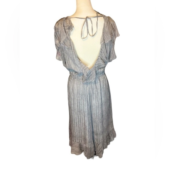 L'Agence Sophie Dress - Grey & White Flowy silk- size 6. EUC - Picture 8 of 10